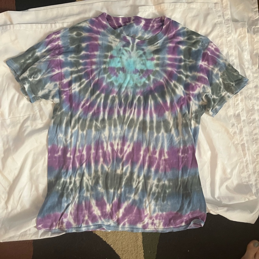 Tie-Dye T-Shirt in Purple and Blue